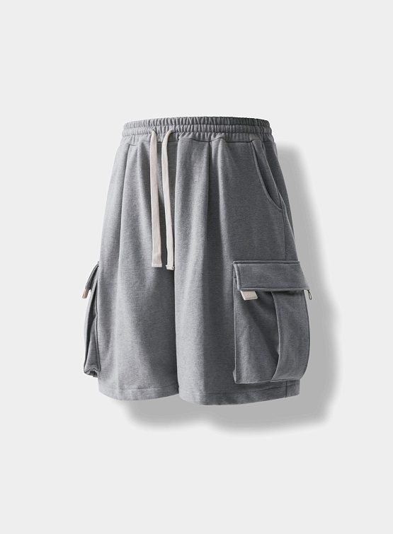 Шорты ANGLAN Webbing Sweat Cargo Half Pants Grey