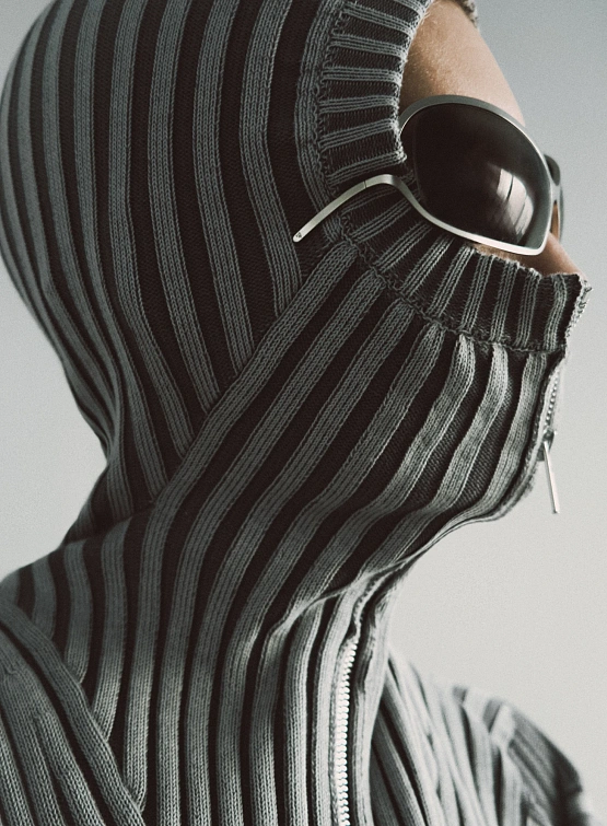 Кардиган LUEDER Healer Knit Zip Jacket Silver Grey