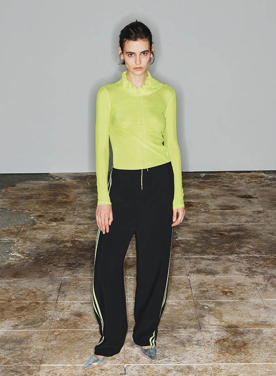 Женские брюки Open YY Side Taped Wide Black