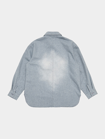 Женская рубашка AMOMENTO Oversized Denim Shirt Mid Blue