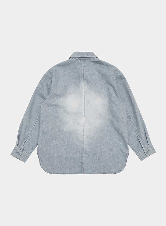 Женская рубашка AMOMENTO Oversized Denim Shirt Mid Blue