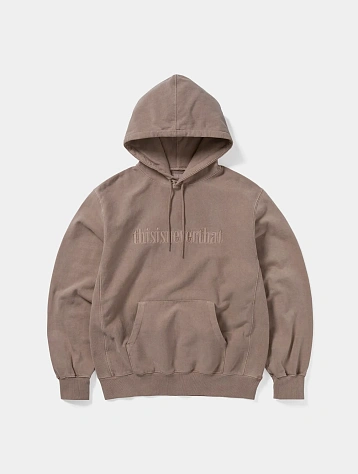 Худи thisisneverthat Overdyed Embroidery Dusty Pink