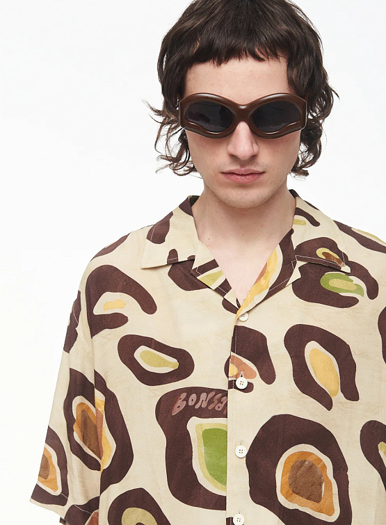 Рубашка BONSAI Oversize Bowling Shirt Graphic