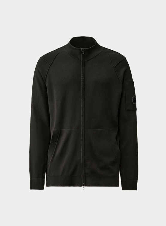 Кардиган C.P. Company Lens-detail Knitted Black