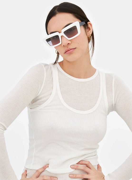 Очки RETROSUPERFUTURE Coccodrillo White