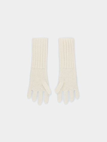 Перчатки Charles Jeffrey Loverboy Mohair Gloves Ecru