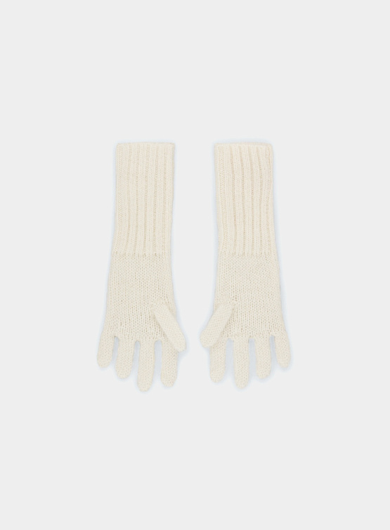 Перчатки Charles Jeffrey Loverboy Mohair Gloves Ecru