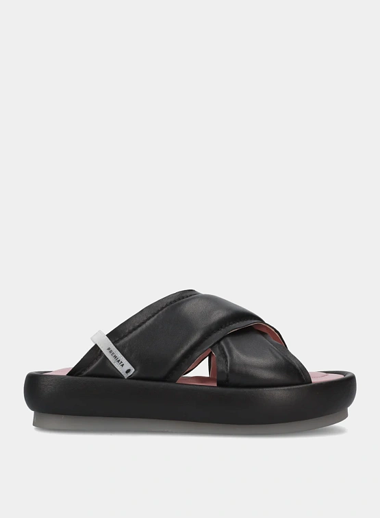 Женские сандалии Premiata M6726 Napa Nero + Fod Malva