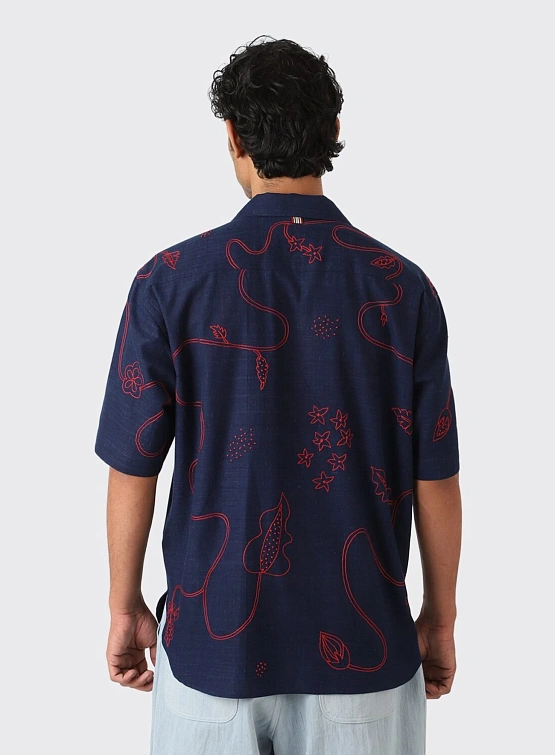 Рубашка Kardo Ronen EMB15 Indigo