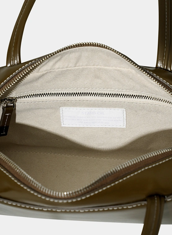 Женская сумка STAND OIL Post Bag Stitch Mocha