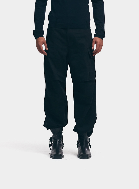 Брюки System Cargo Pocket Wide Pants Black