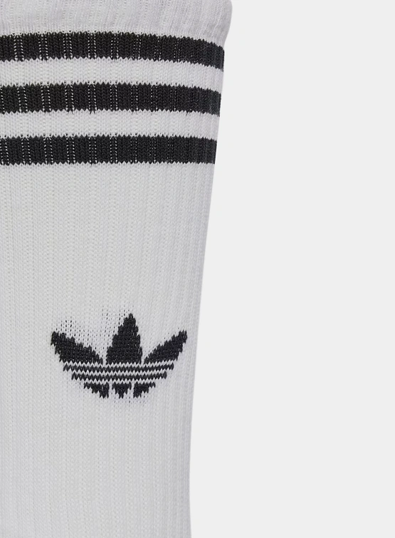 Носки adidas Originals 3-Stripes High Crew White