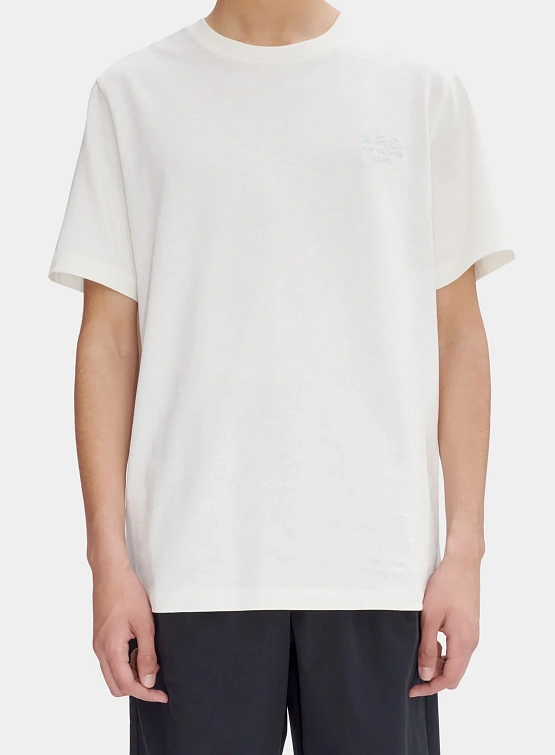 Футболка A.P.C. Standard Rue Madame Blanc/Blue Ciel