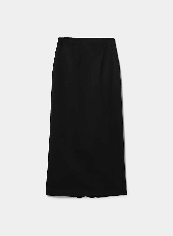 Женская юбка JUUN.J Jacket Layer Long Slit Skirt Black