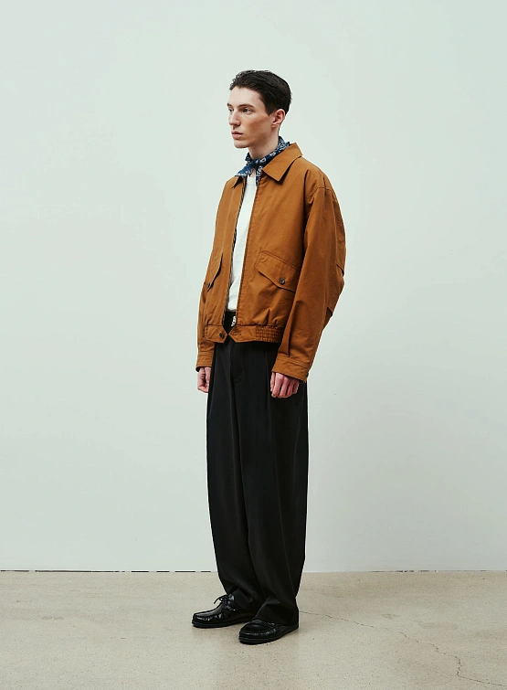 Брюки Uniform Bridge One Tuck Banding Slacks Black