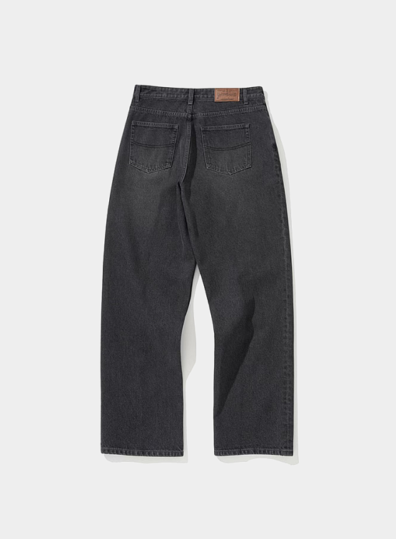 Джинсы Uniform Bridge 5p Straight 12oz Washed Black