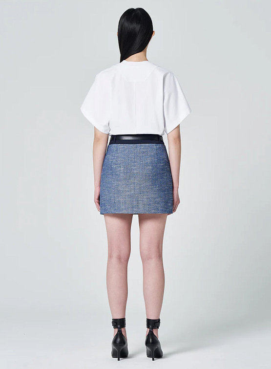 Женская футболка JUUN.J Wide Sleeve Crop T-Shirt White