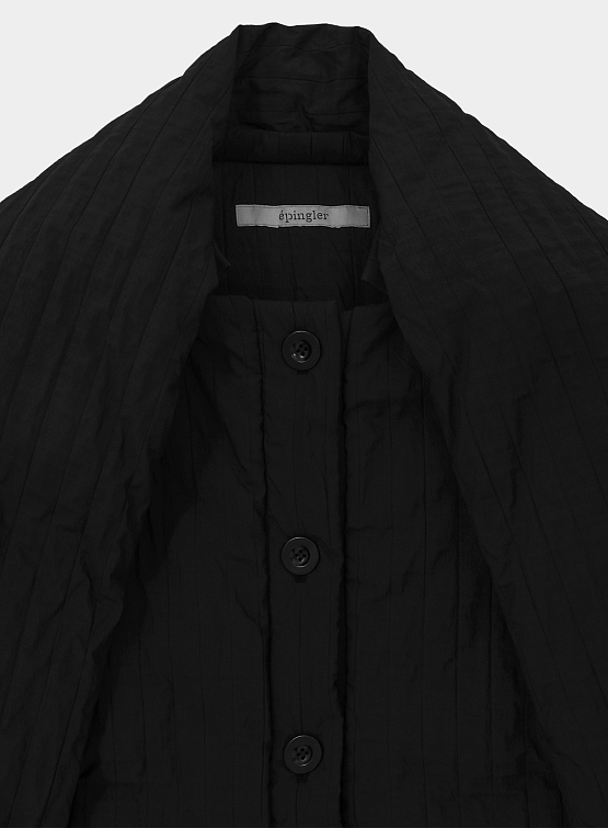 Женский пуховик EPINGLER Muffle Padding Pleats Black