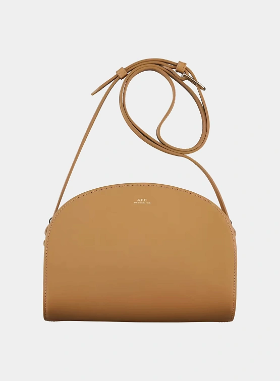 Женская сумка A.P.C. Demi-Lune Peanut
