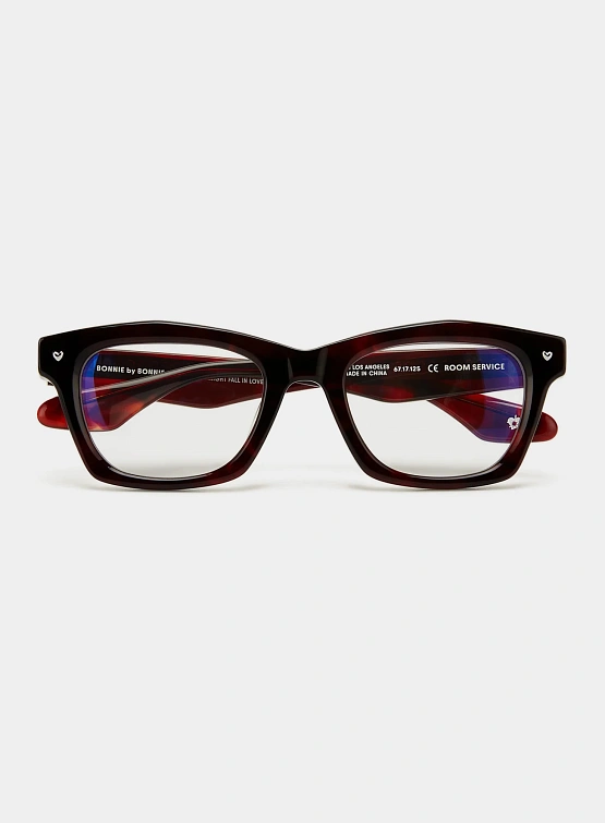 Очки Bonnie Clyde Room Service Red Tortoise & Clear Lens