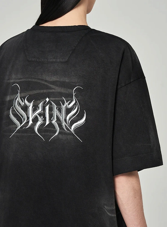 Футболка JUUN.J Garment Dying Short Sleeve-Grey