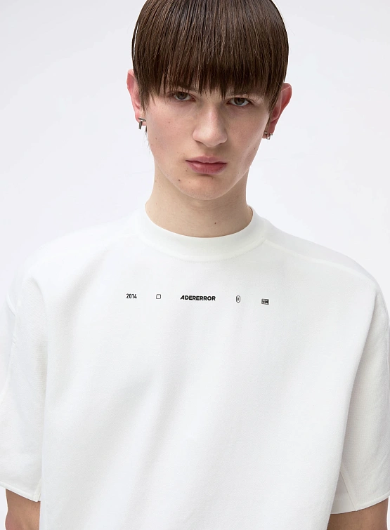 Футболка ADERERROR T-Shirt Product. 38 Off White