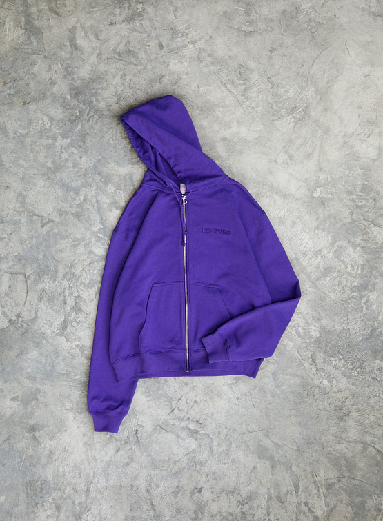 Зип-худи Bluemarble Logo Zipped Hoodie Purple