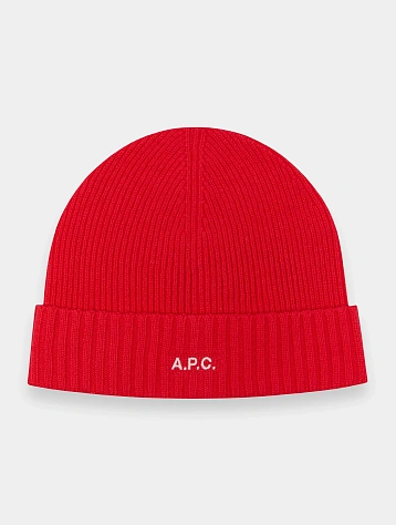 Шапка A.P.C. Colin Knit Cap Rouge