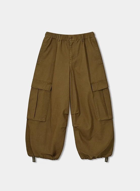Брюки ANGLAN Twill Cargo Balloon Brown