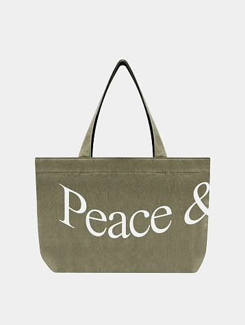 Тоут MUSEUM OF PEACE & QUIET Wordmark Olive