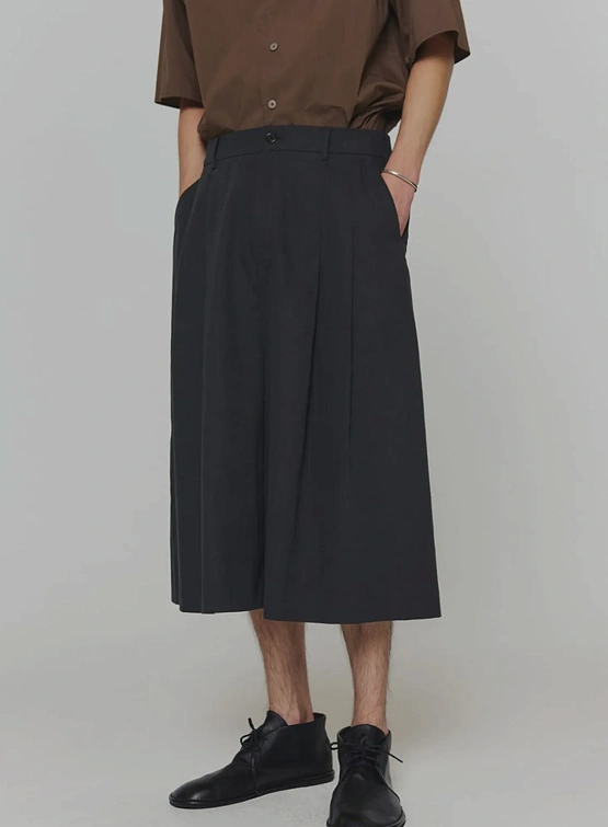 Шорты AMOMENTO Wide Bermuda Charcoal