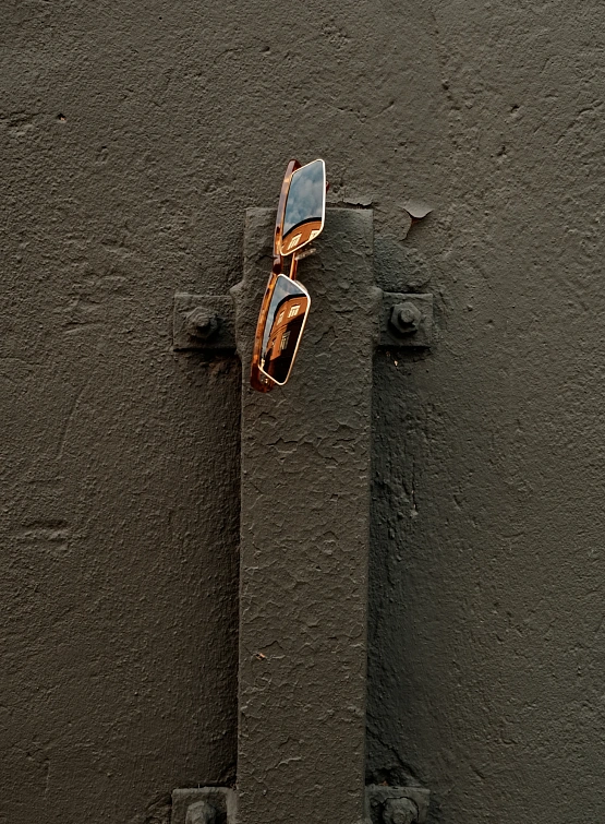 Очки THE ATTICO x Linda Farrow Aria Yellow Gold and Brown