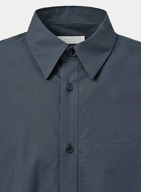 Рубашка AMOMENTO Basic Pocket Navy