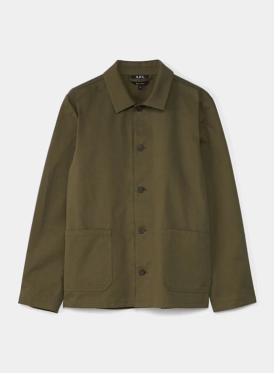 Овершот A.P.C. Kerlouan Logo Jacket Kaki