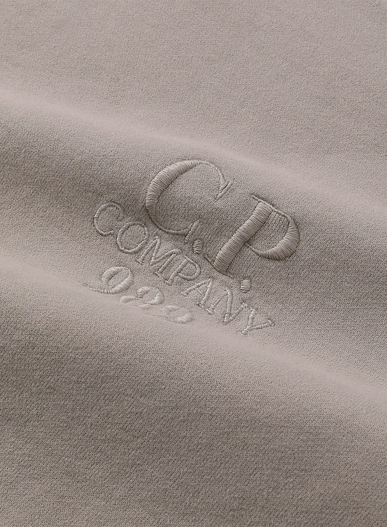 Свитшот C.P. Company Diagonal Fleece Boxy Vintage Khaki