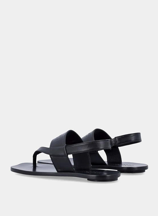 Женские сандалии MM6 Maison Margiela Anatomic Leather Black