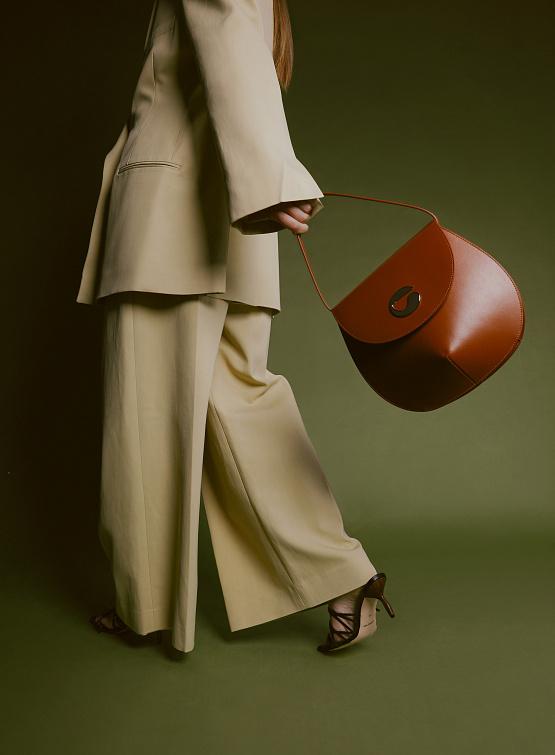 Женские брюки Recto Corte Wide Boat Pants Beige