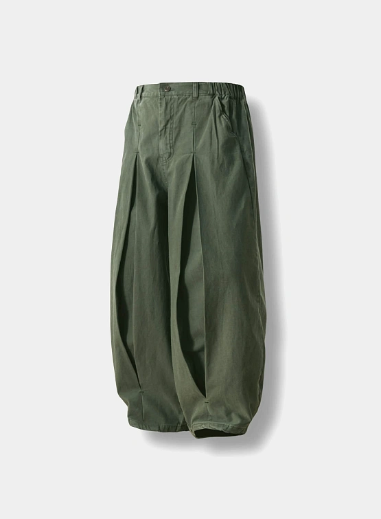 Брюки ANGLAN Long Tuck Wing Balloon Pants Khaki