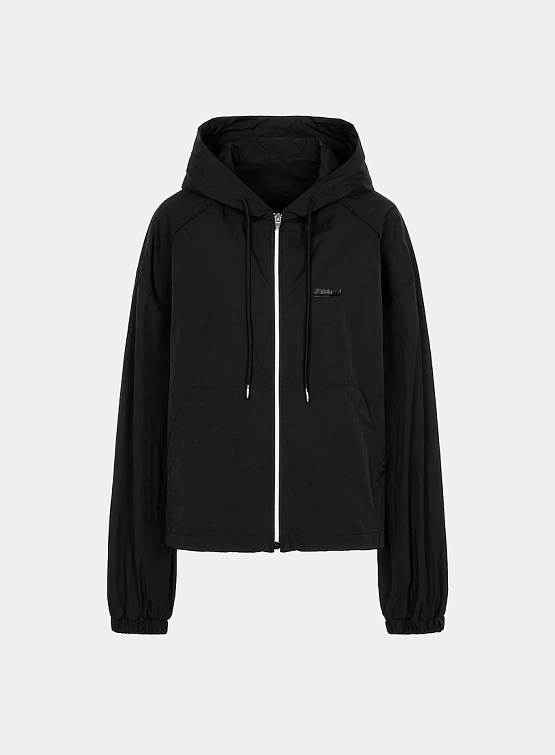 Женская ветровка JUUN.J Airy Hooded Zip-Up Jumper Black