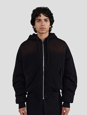 Зип-худи 424 BLEACHED BOMBER BLACK