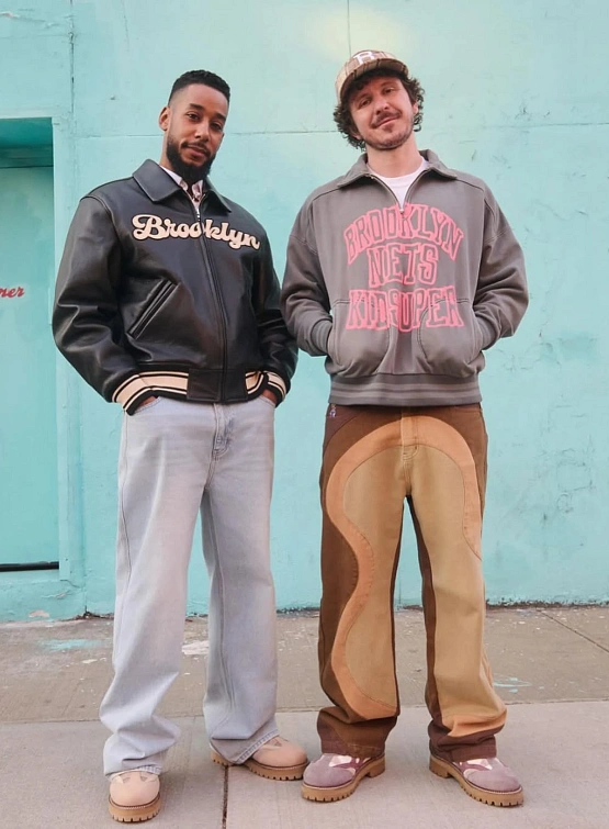 Брюки KidSuper Wavy Pants Brown