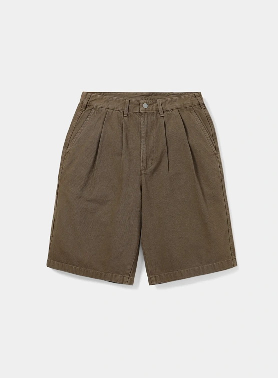 Шорты thisisneverthat Overdyed Half Short Brown