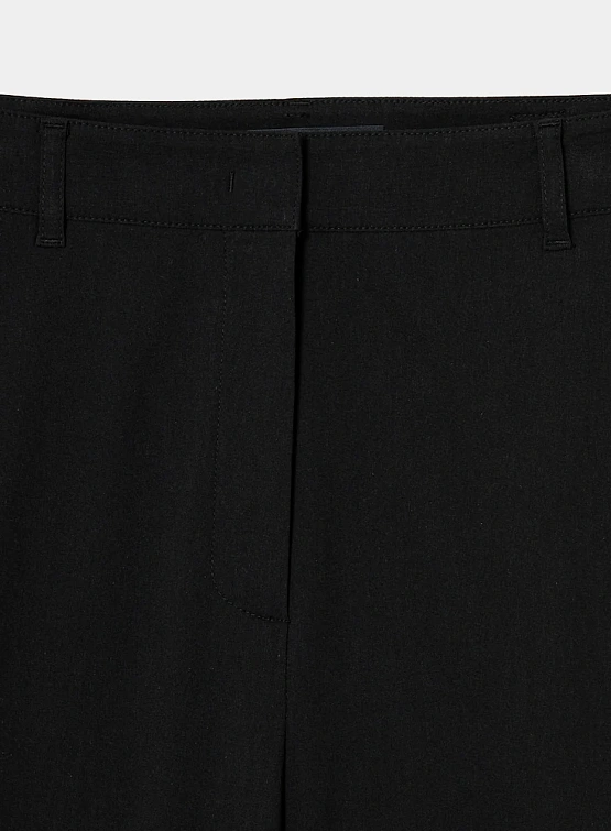 Брюки JUUN.J Buckle Detail Cotton Pants Black
