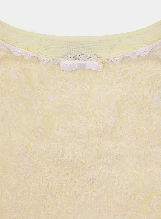 Женский топ MARRKNULL Lace Layered Beige