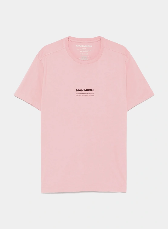 Футболка MAHARISHI 1453 Less Dangerous Pink