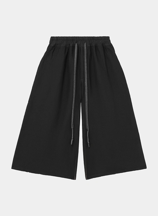 Шорты ISAAC SELLAM Court Cargo Gaufre Noir