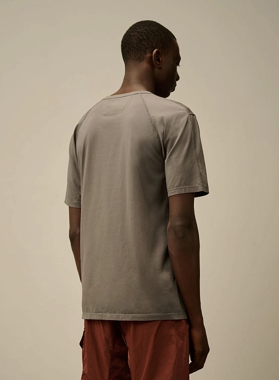 Футболка C.P. Company 70/2 Mercerized Jersey Smoked Pearl