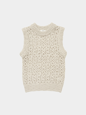 Женский жилет AMOMENTO Crochet Vest Beige