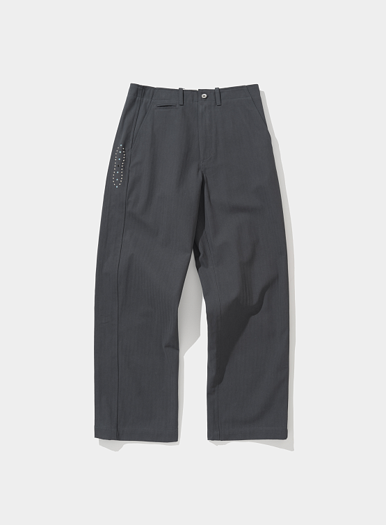 Брюки Uniform Bridge M43 Herringbone Chino Charcoal