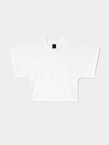 Женская футболка JUUN.J Wide Sleeve Crop T-Shirt White